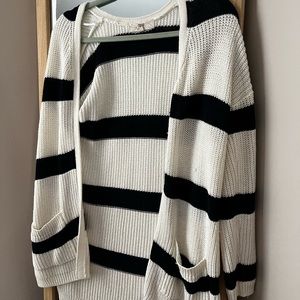 Pinque Navy and Cream Cardigan